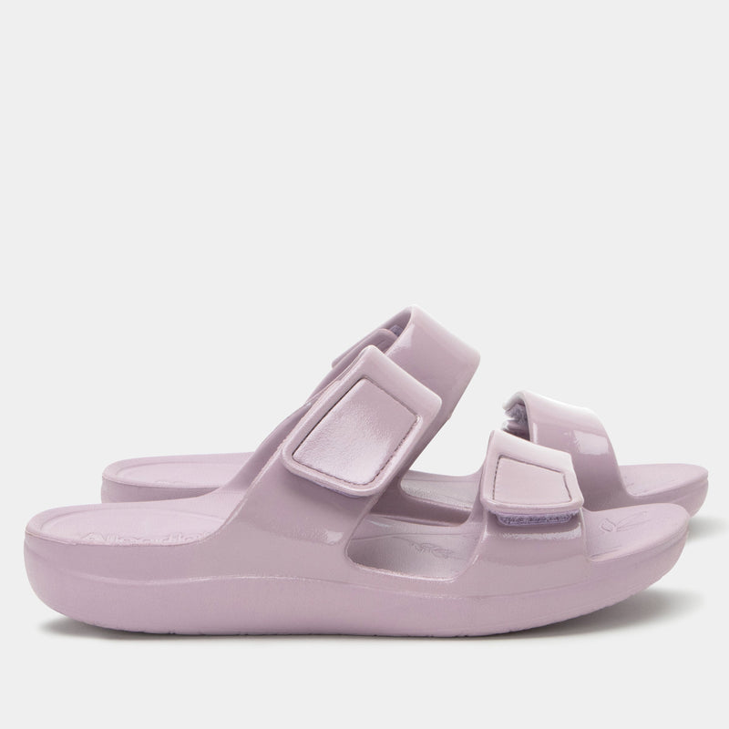 Orbyt Lilac Gloss Sandal | Alegria Shoes