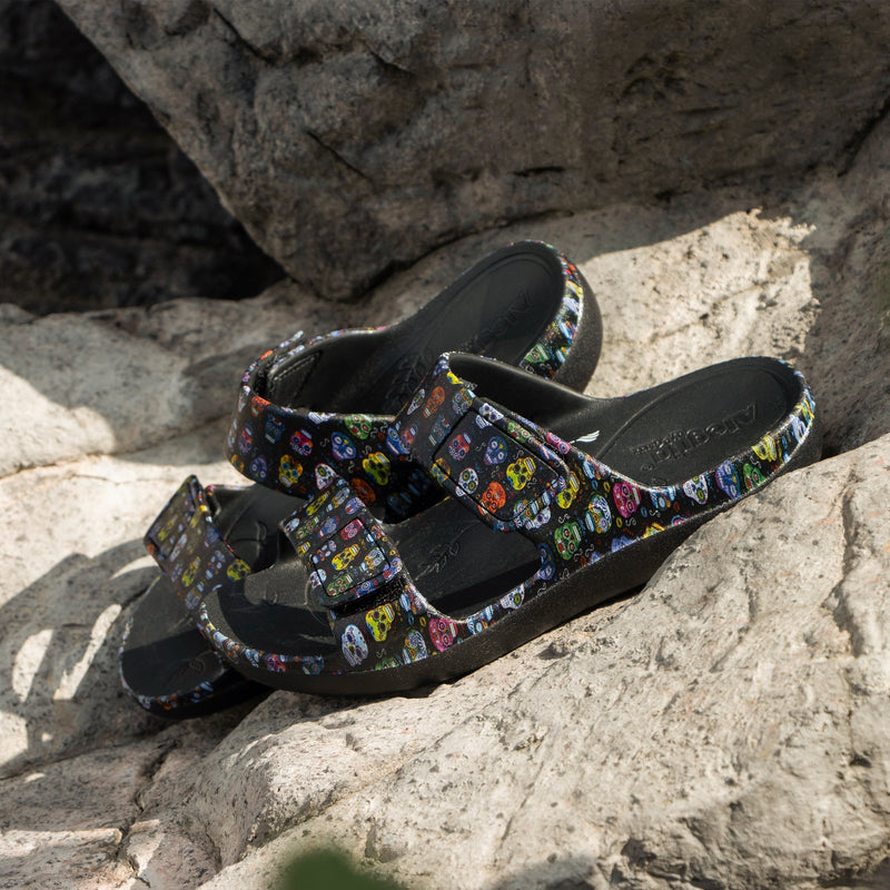 Orbyt Sugar Skulls Sandal | Alegria Shoes