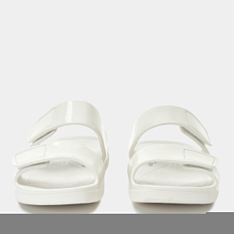 Orbyt White Gloss Sandal | Alegria Shoes