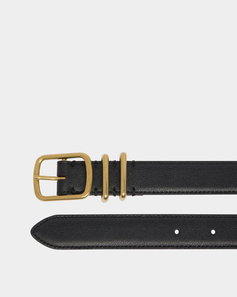 Orson 25 mm Belt in Black Leather