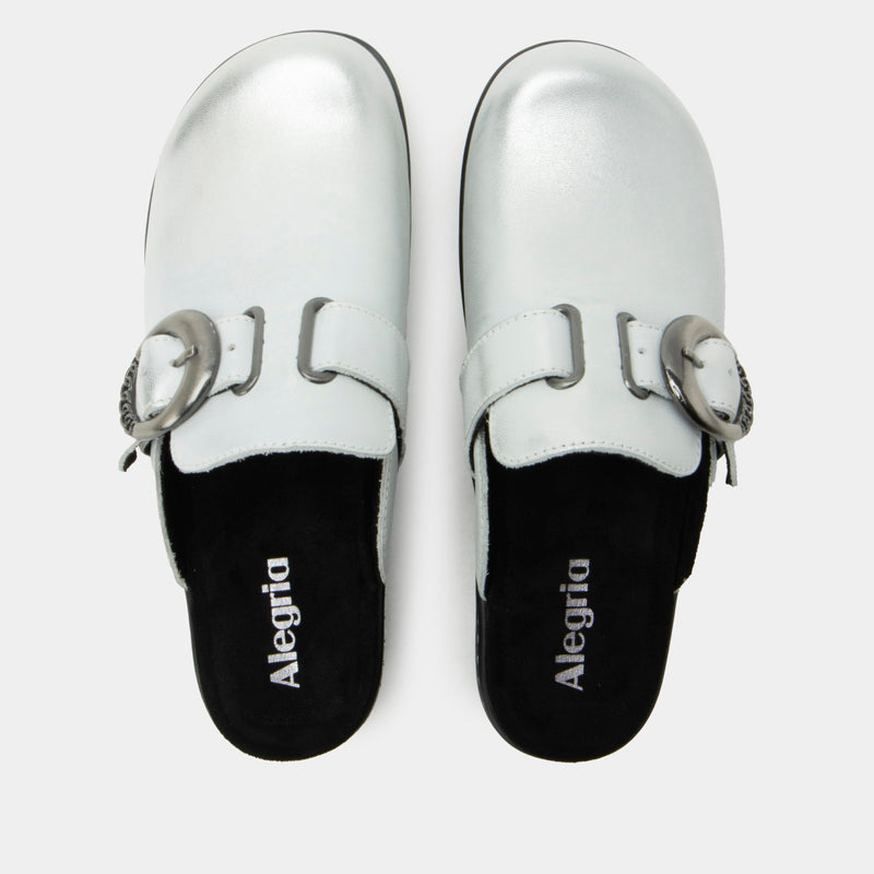Osmosis Silver White Shoe | Alegria Shoes