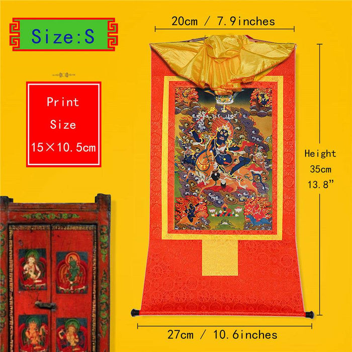Palden Lhamo-Glorious Goddess - Tibetan thangka painting, view 6