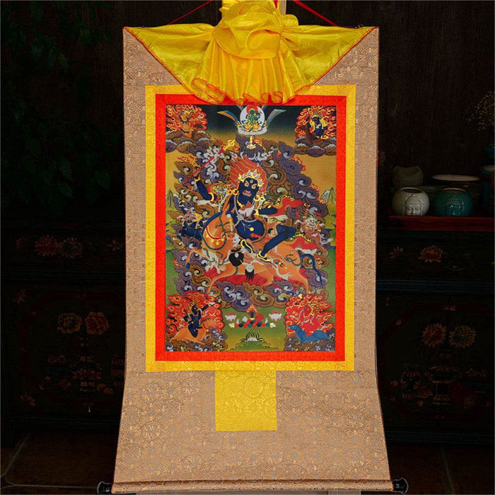 Palden Lhamo-Glorious Goddess - Tibetan thangka painting, view 8