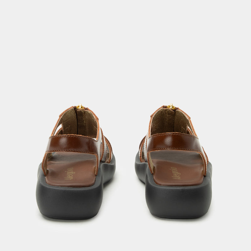 Palmer Marrone Sandal | Alegria Shoes