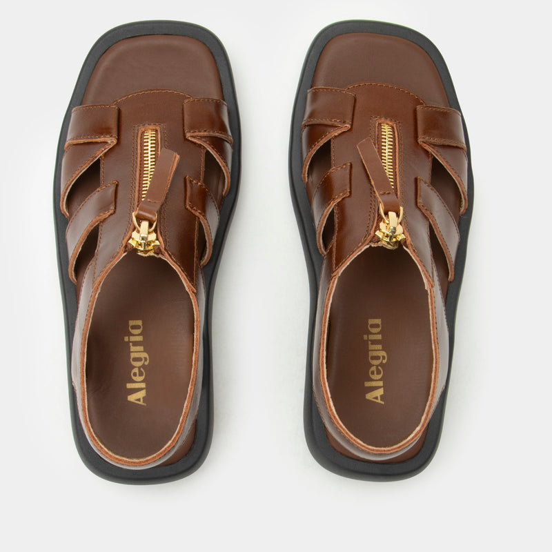 Palmer Marrone Sandal | Alegria Shoes
