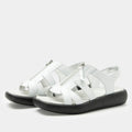 Palmer White Sandal | Alegria Shoes