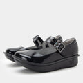 Paloma Black Crinkle mary-jane shoe