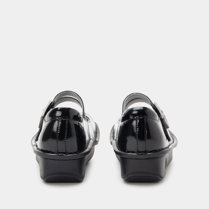 Paloma Black Crinkle mary-jane shoe