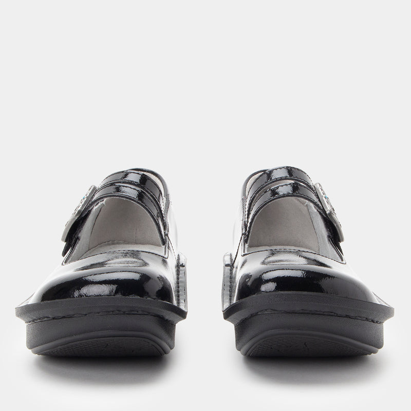 Paloma Black Crinkle mary-jane shoe
