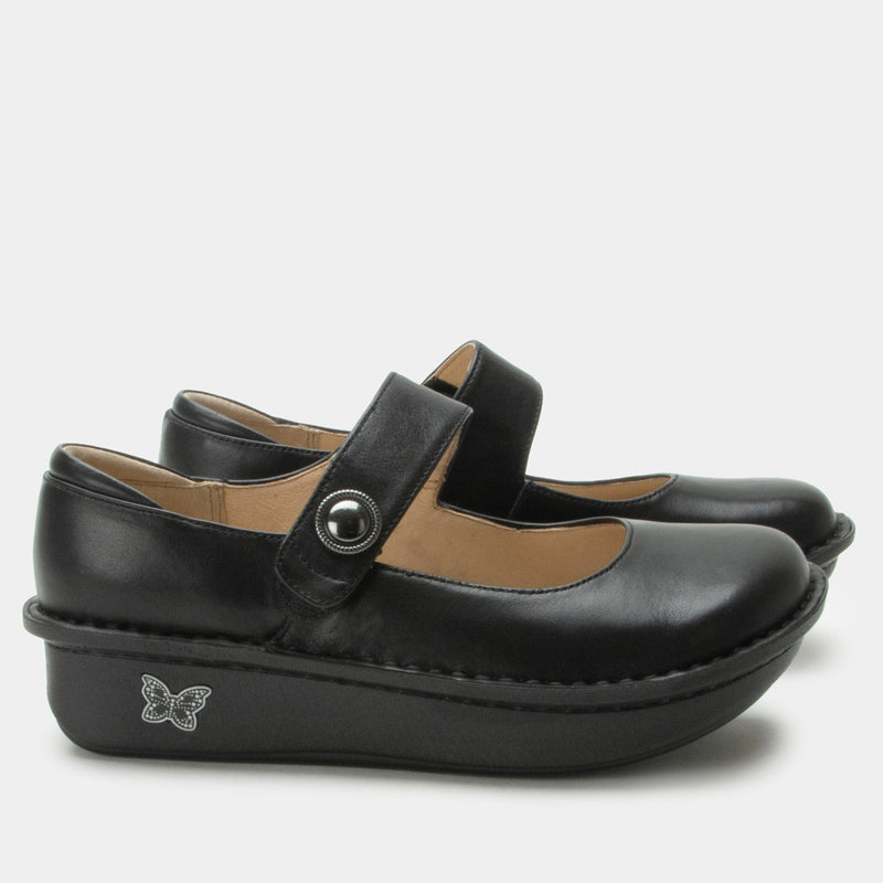 Paloma Black Nappa Mary Jane | Alegria Shoes