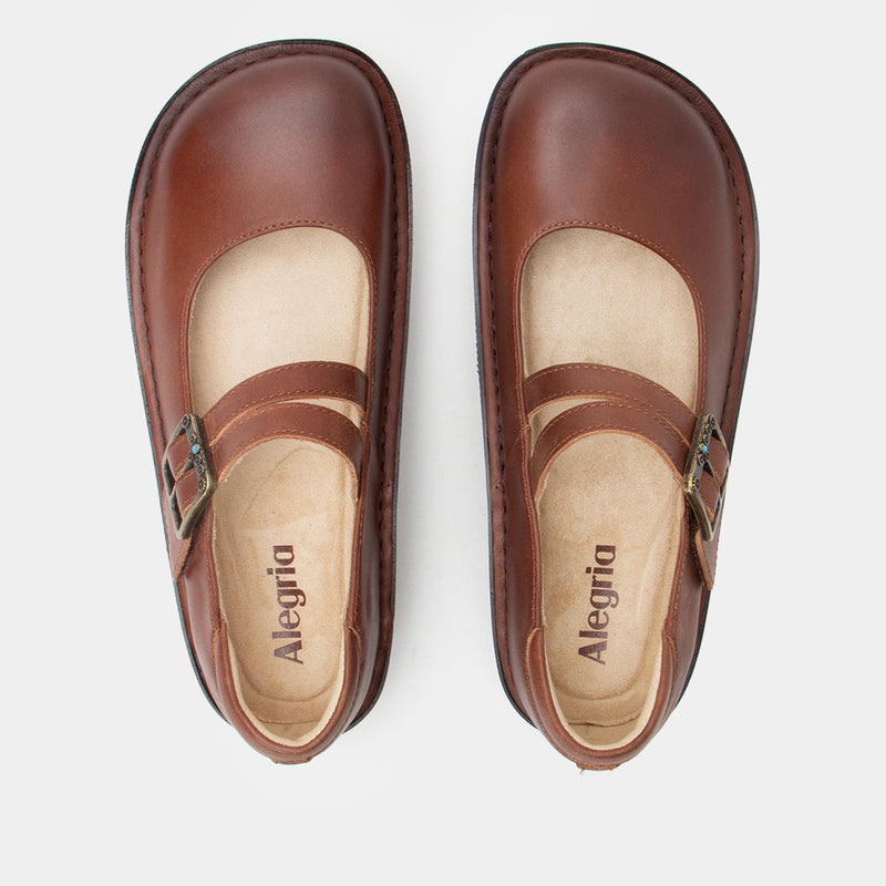 Paloma Chestnut mary-jane shoe