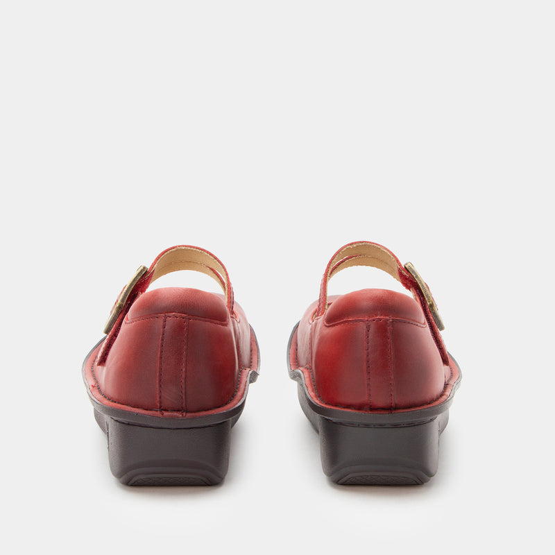 Paloma Crimson mary-jane style shoe on our Classic rocker outsole.