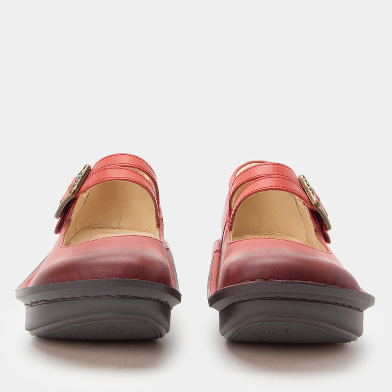 Paloma Crimson mary-jane style shoe on our Classic rocker outsole.
