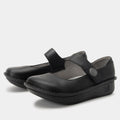 Paloma Oiled Black Mary Jane | Alegria Shoes