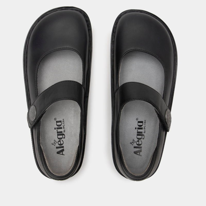 Paloma Oiled Black Mary Jane | Alegria Shoes