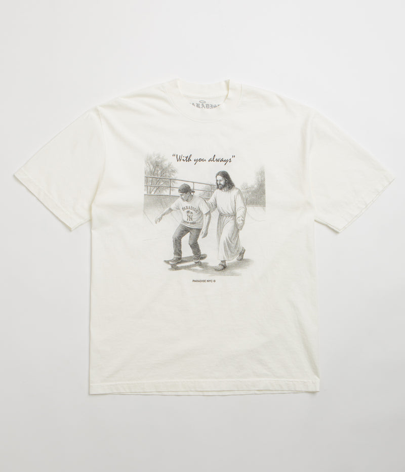 Paradise NYC With You Always T-Shirt in Off White