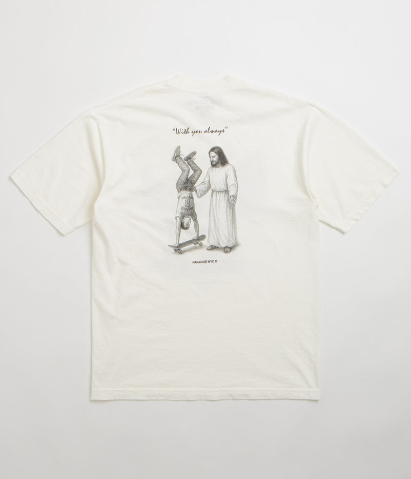 Paradise NYC With You Always T-Shirt in Off White