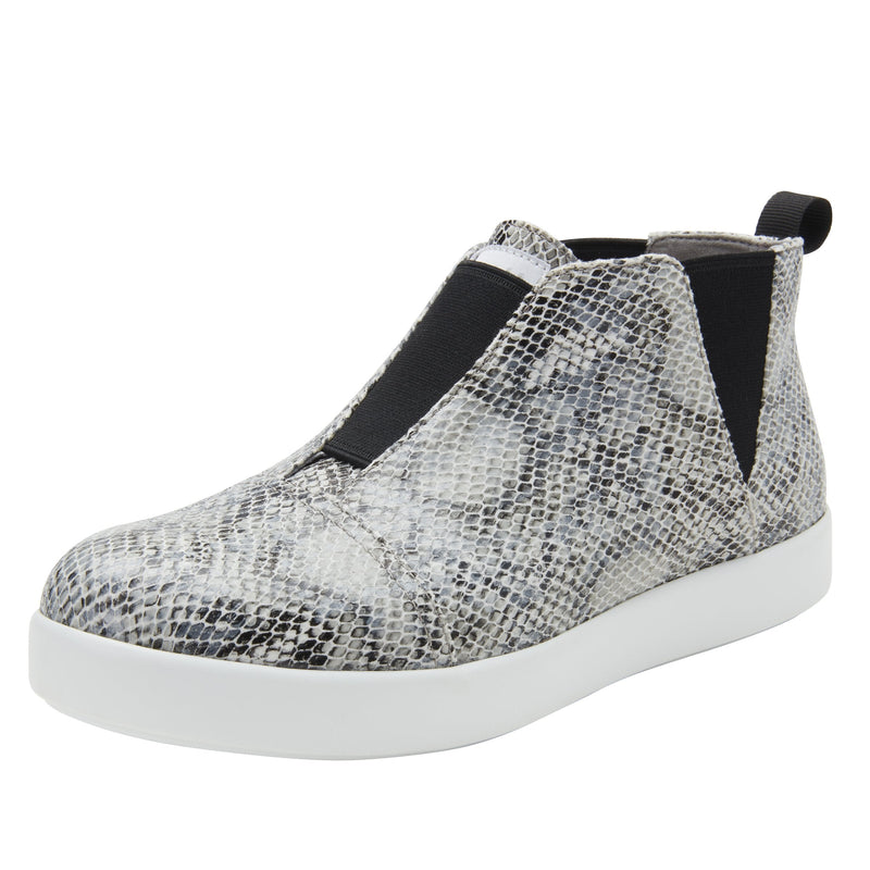 Parker Grey Snake Bootie | Alegria Shoes