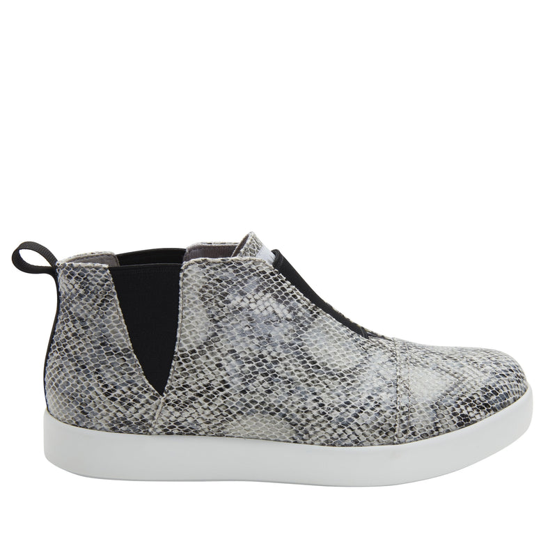 Parker Grey Snake Bootie | Alegria Shoes