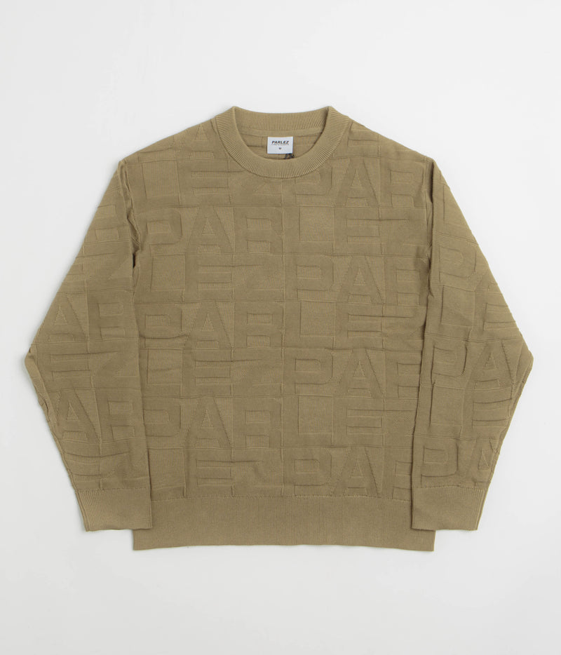 Parlez Block Crewneck Sweatshirt in Sand