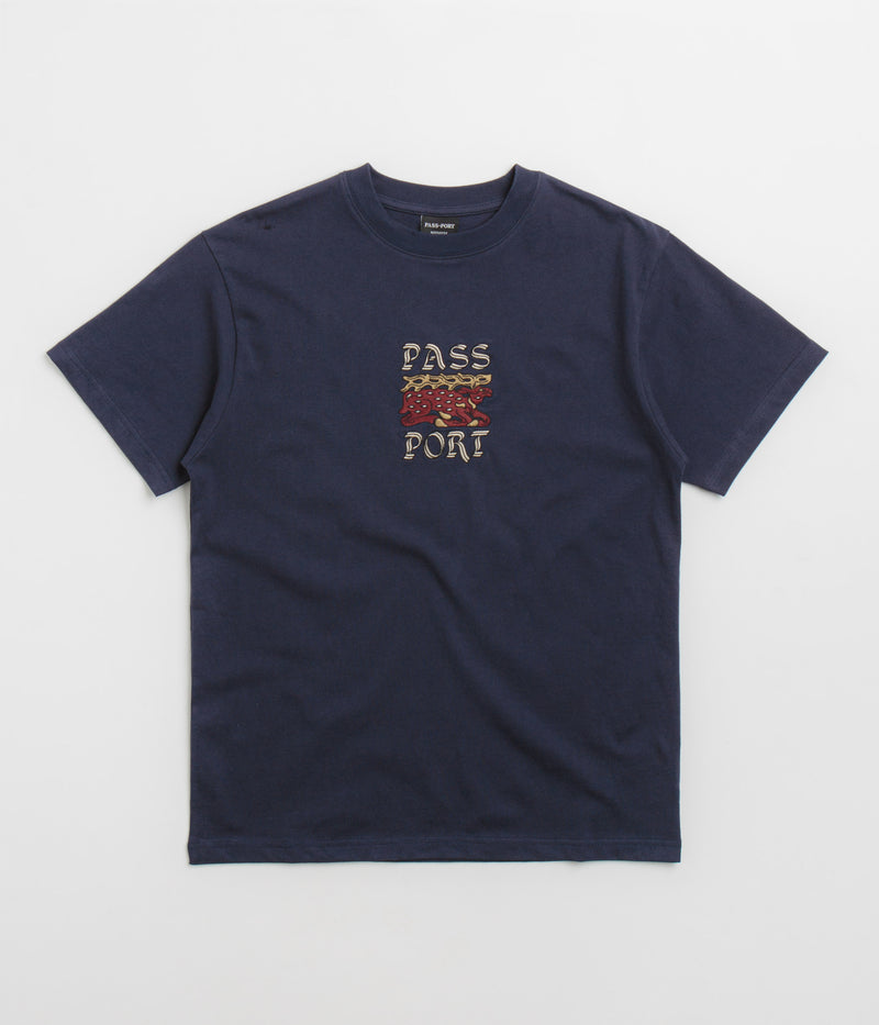 Pass Port Antler T-Shirt in Navy