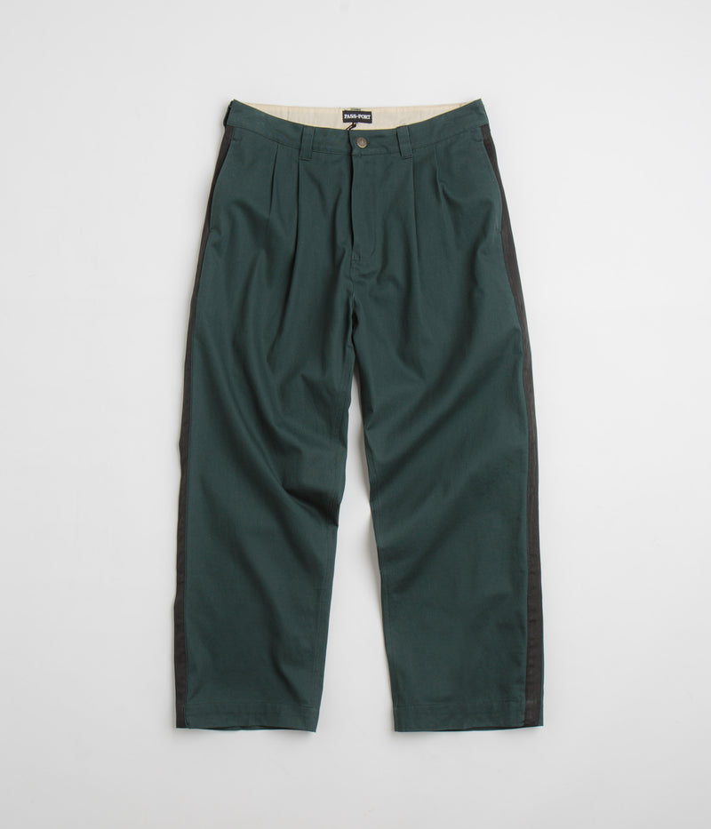Pass Port Leagues Club Striped Pants in Dark Teal and Black