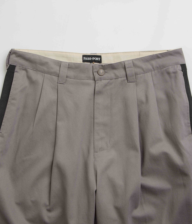 Pass Port Leagues Club Striped Pants in Grey and Black