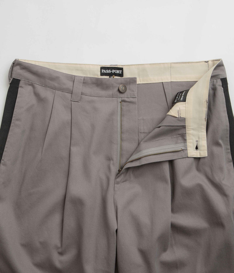Pass Port Leagues Club Striped Pants in Grey and Black