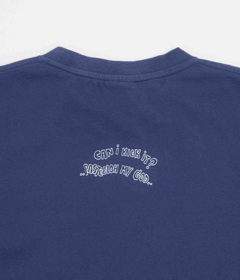 Pasteelo Can Script T-Shirt in Navy