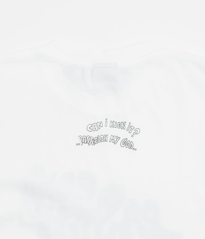 Pasteelo Can Script T-Shirt in White