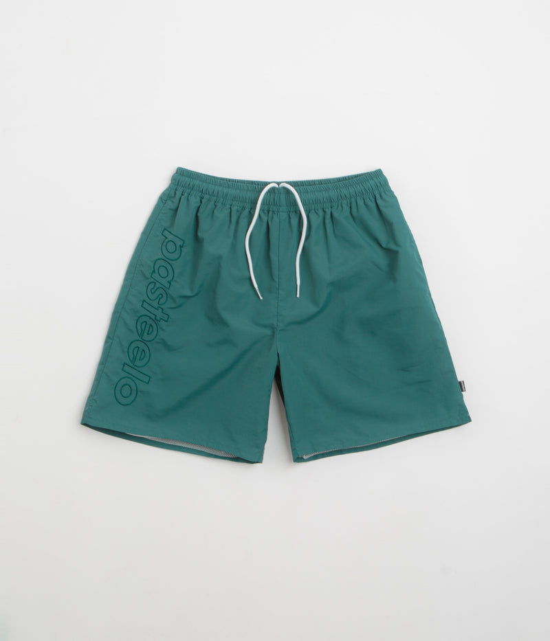 Pasteelo Script Active Shorts in Dark Teal
