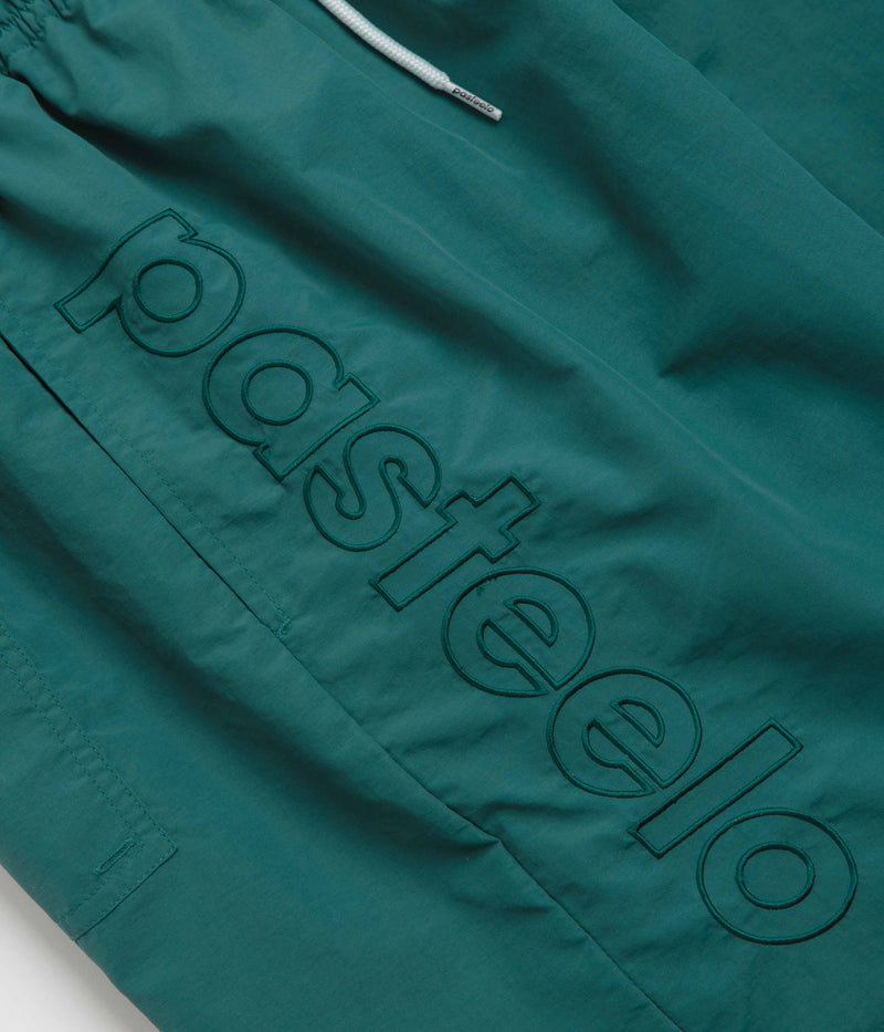Pasteelo Script Active Shorts in Dark Teal