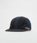 Pasteelo Stripe Cap in Black and Navy