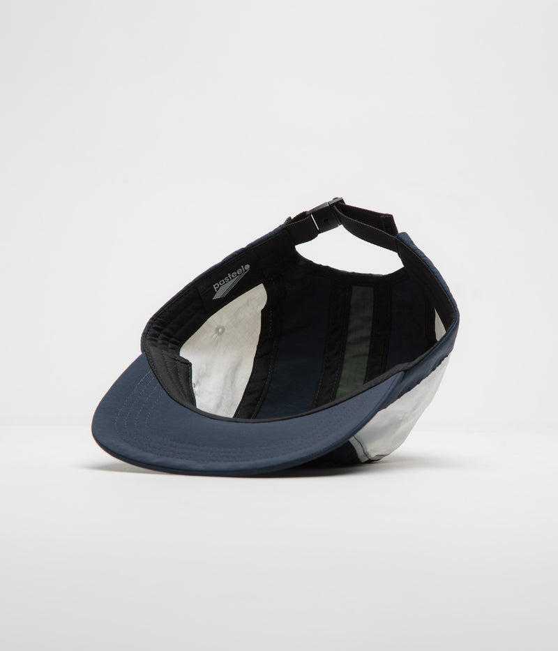 Pasteelo Stripe Cap in Navy and White / Dark Teal