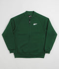Pasteelo Zip Up Trainer Sweatshirt in Forest