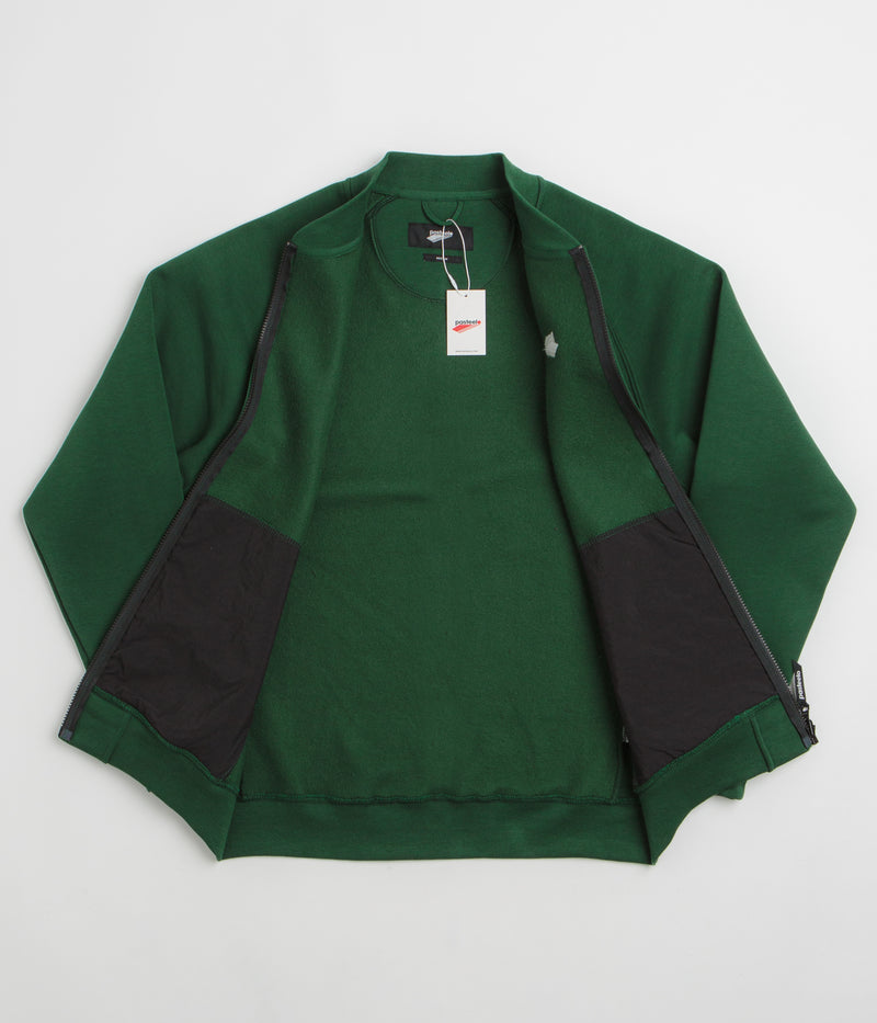 Pasteelo Zip Up Trainer Sweatshirt in Forest