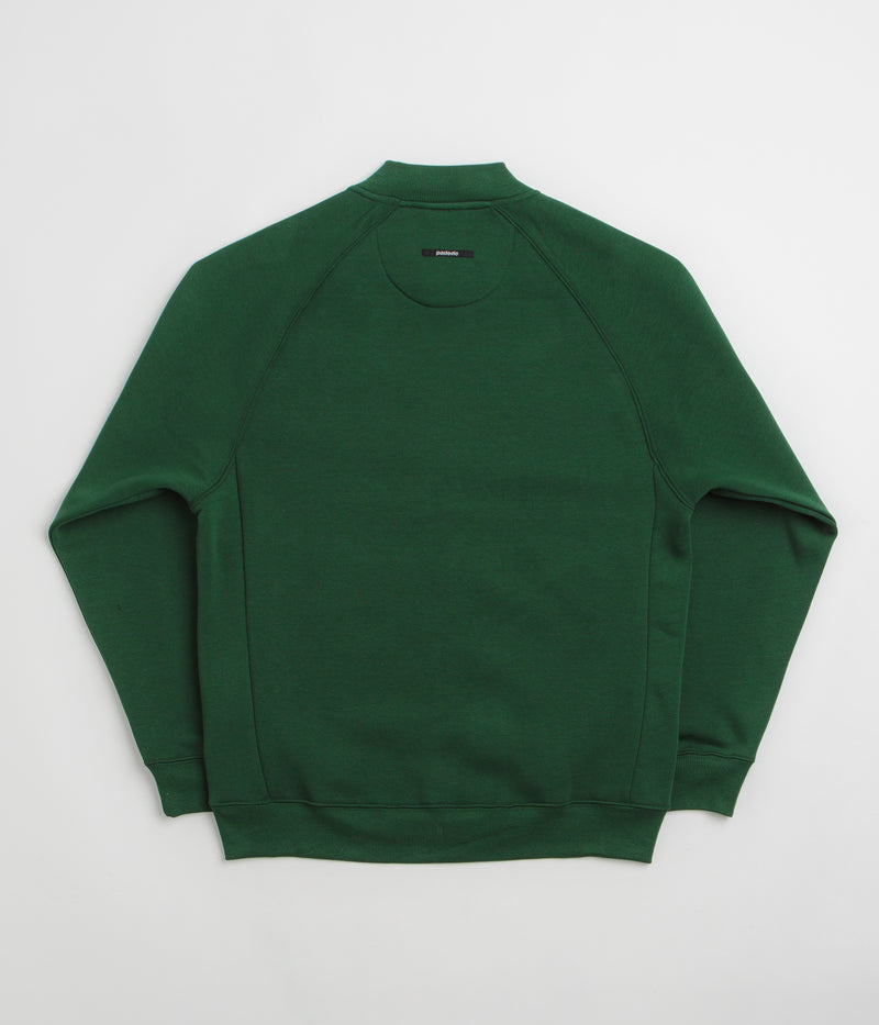 Pasteelo Zip Up Trainer Sweatshirt in Forest