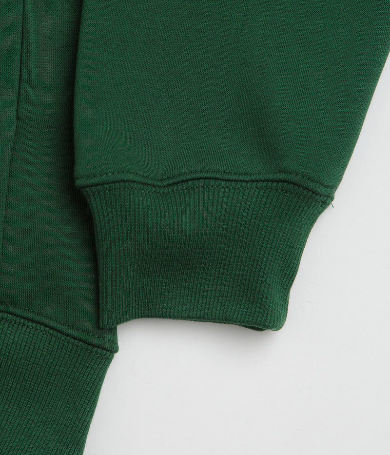 Pasteelo Zip Up Trainer Sweatshirt in Forest