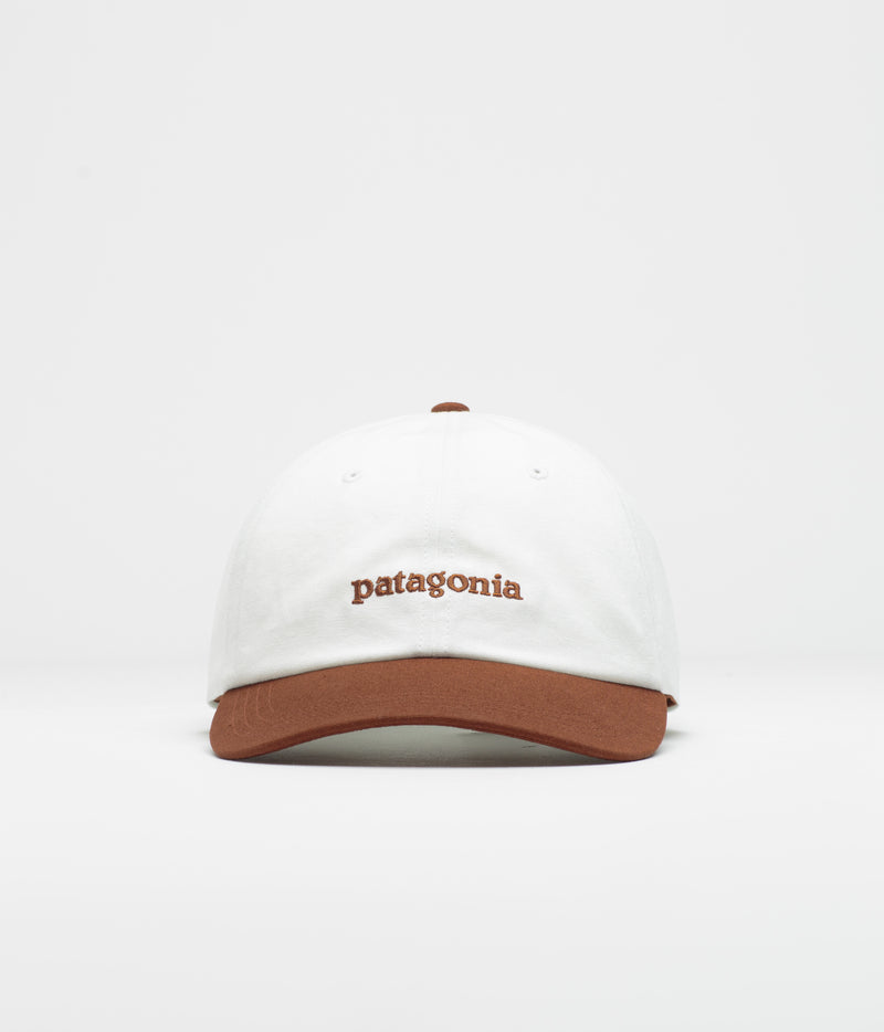 Patagonia Fitz Roy Icon Trad Cap in Text Logo: Dried Vanilla