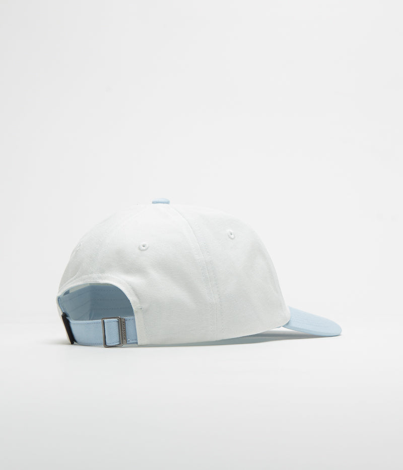 Patagonia P-6 Label Trad Cap in Birch White and Fleck Blue