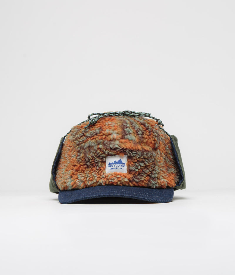 Patagonia Range Earflap Cap in Sun Wave: Raptor Brown