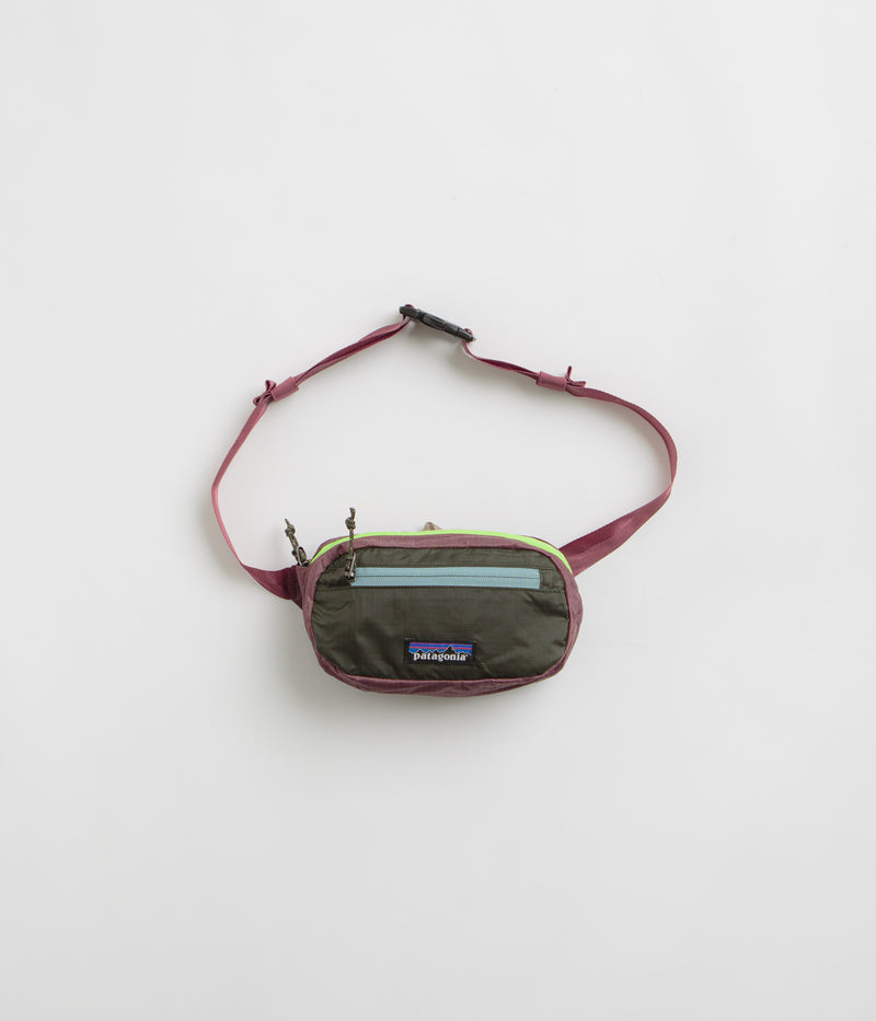 Patagonia Ultralight Black Hole Mini Hip Pack in Patchwork: Pine Needle Green