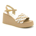 Patent wedge sandal