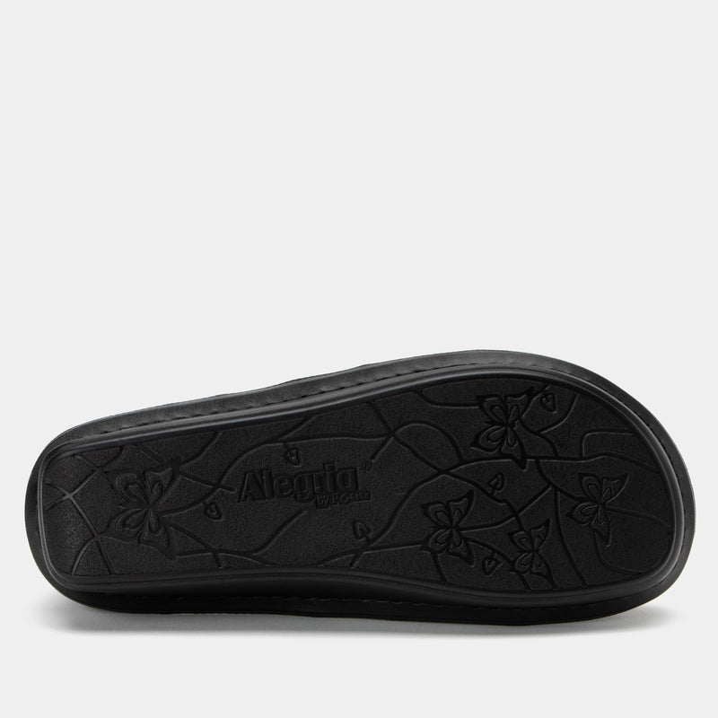 Pesca Black Butter Sandal | Alegria Shoes