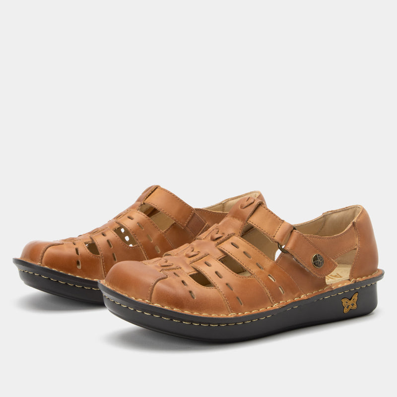 Pesca Cognac Sandal | Alegria Shoes
