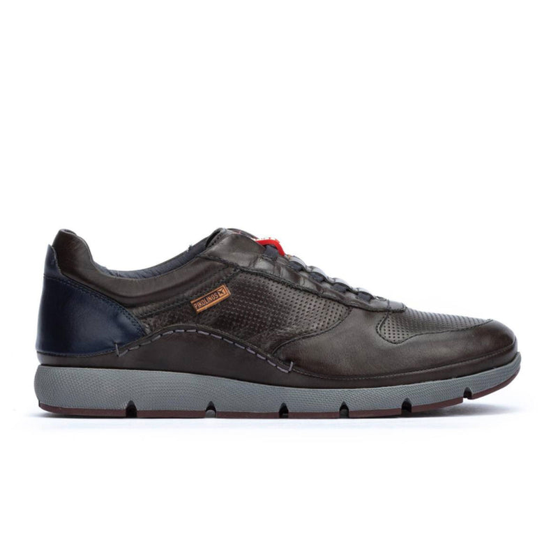 Pikolinos Fuencarral M4U-6082C1 Sneaker (Men) - Lead Leather Dress-Casual - Lace Ups - The Heel Shoe Fitters