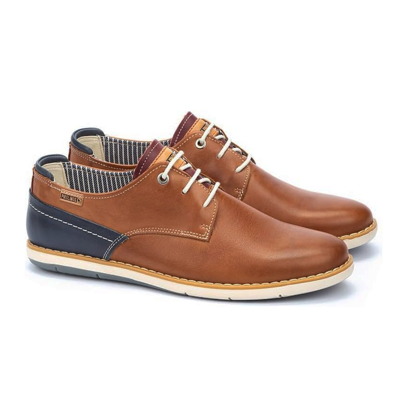 Pikolinos Jucar M4E-4104C1 Sneaker (Men) - Brandy Leather Dress-Casual - Oxford - The Heel Shoe Fitters