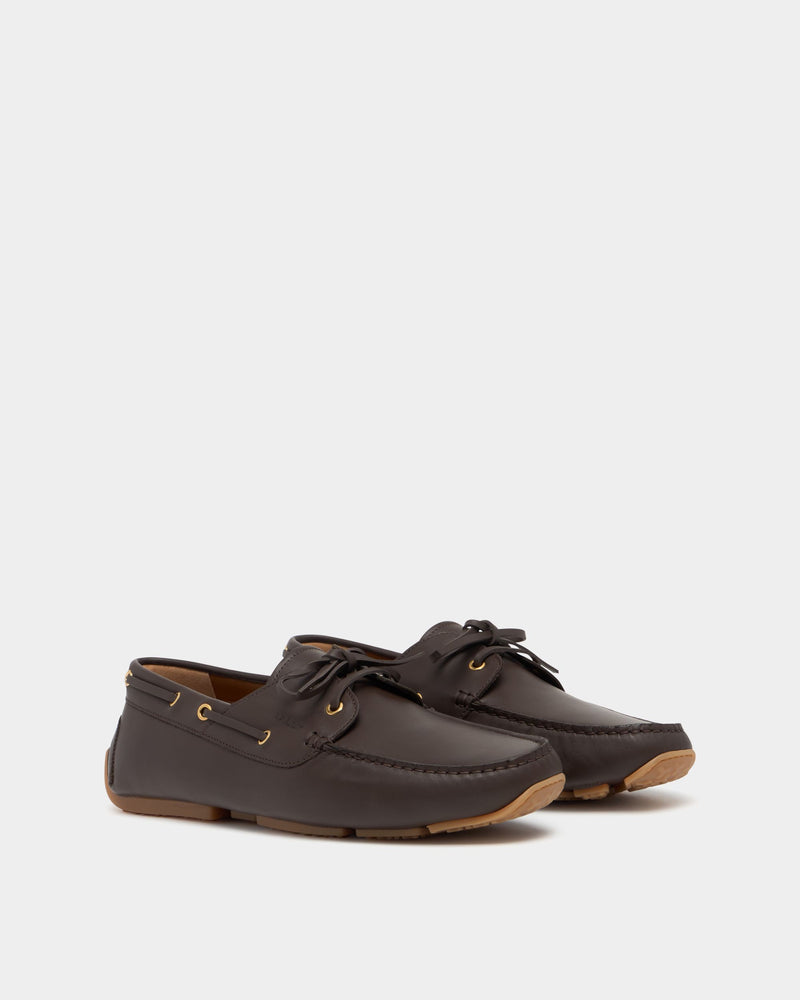 Pilot Driver in Amber Brown Leather