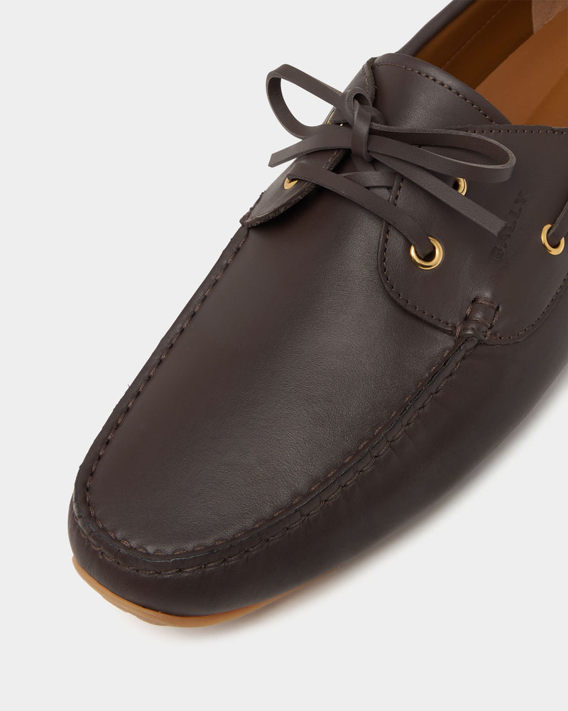 Pilot Driver in Amber Brown Leather