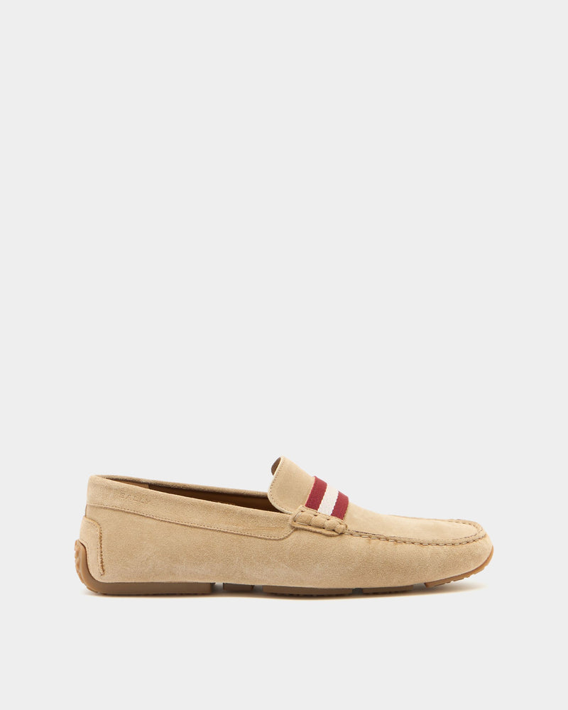 Pilot Driver in Beige Suede